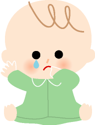 泣く赤ちゃんのイラスト